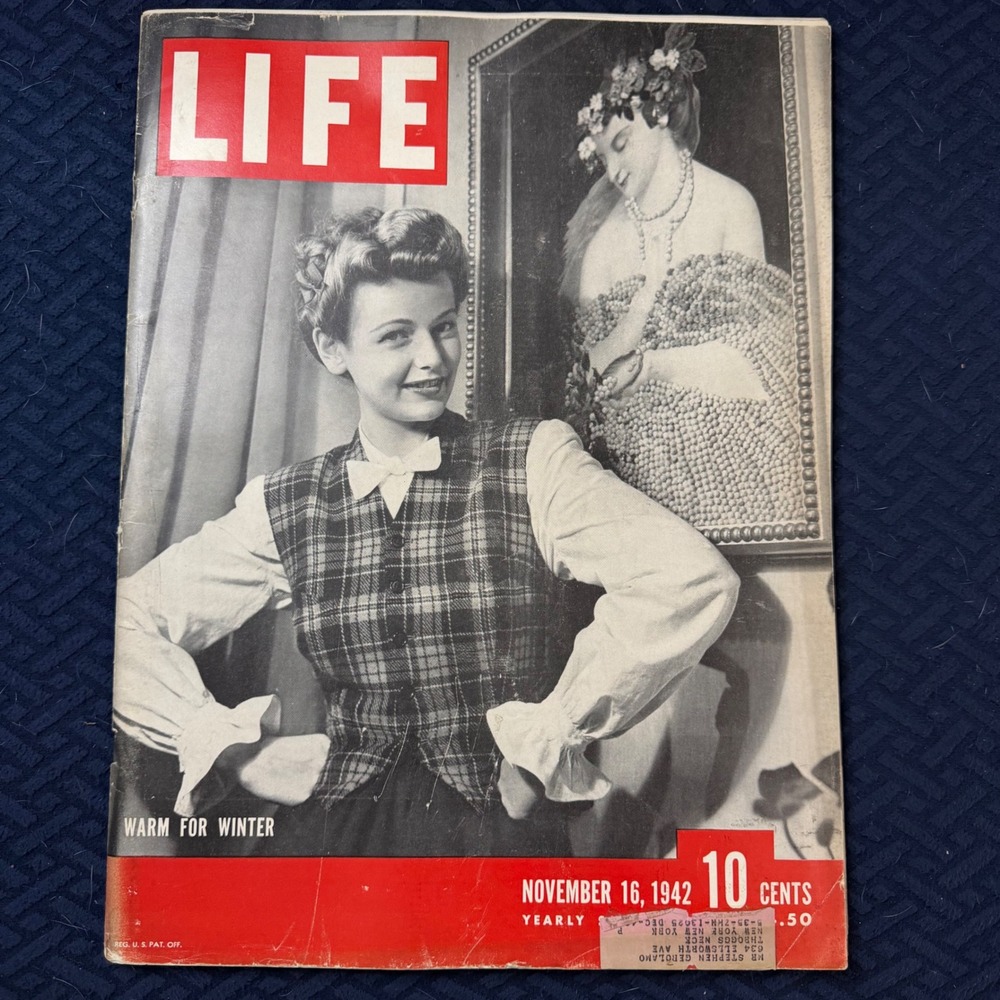 LIFE Magazine November 16 1942 WWII Era‎ Vintage News Photography Camel Ad